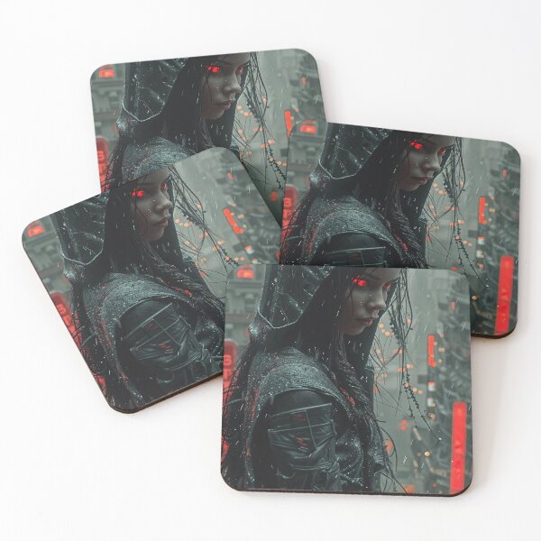 Item preview, Red Hood in the Cyberpunk Snowfall designed and sold by oanaunciuleanu.