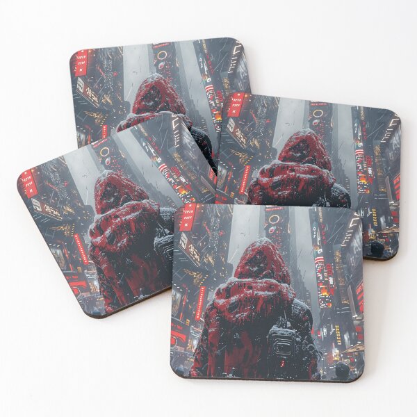 Item preview, Red Hood in the Cyberpunk Snowfall designed and sold by oanaunciuleanu.
