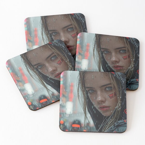 Item preview, Red Hood in the Cyberpunk Snowfall designed and sold by oanaunciuleanu.