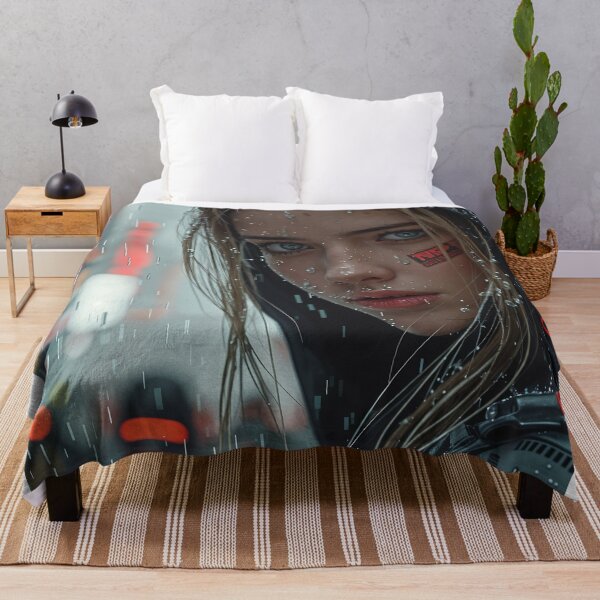 Item preview, Red Hood in the Cyberpunk Snowfall designed and sold by oanaunciuleanu.