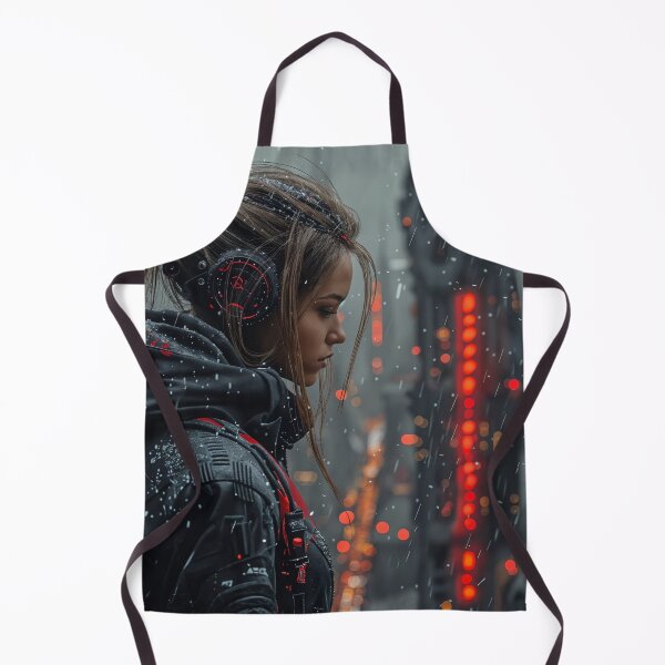 Item preview, Red Hood in the Cyberpunk Snowfall designed and sold by oanaunciuleanu.