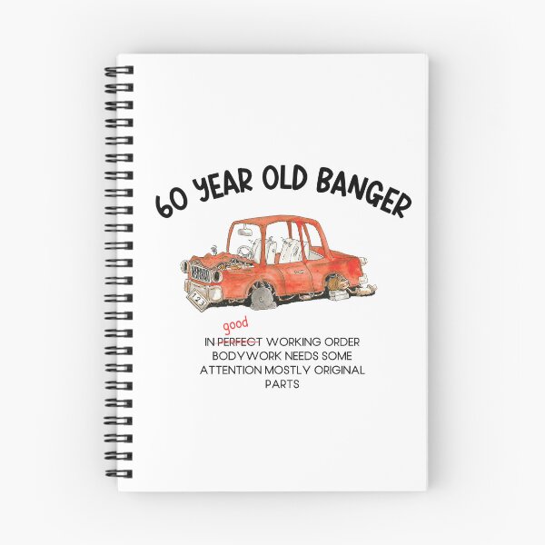Item preview, Funny '60 Year Old Banger' Red Car Cartoon - 60th Birthday Joke Gift designed and sold by nickjones81.