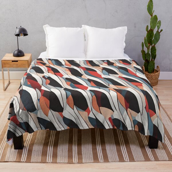Item preview, Geometric Harmony: red and black Pattern designed and sold by Hummy-studio.
