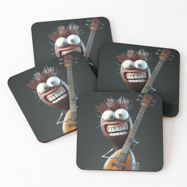 Item preview, Funny anthropomorphic guitar designed and sold by Whimsical Hug.