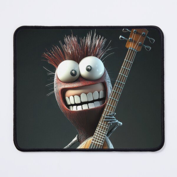 Item preview, Funny anthropomorphic guitar designed and sold by Whimsical Hug.