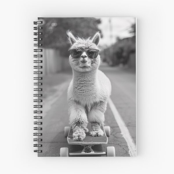 Item preview, Alpaca Skateboarding, Funny Vintage Animal Photo designed and sold by CheekyAnimalz.