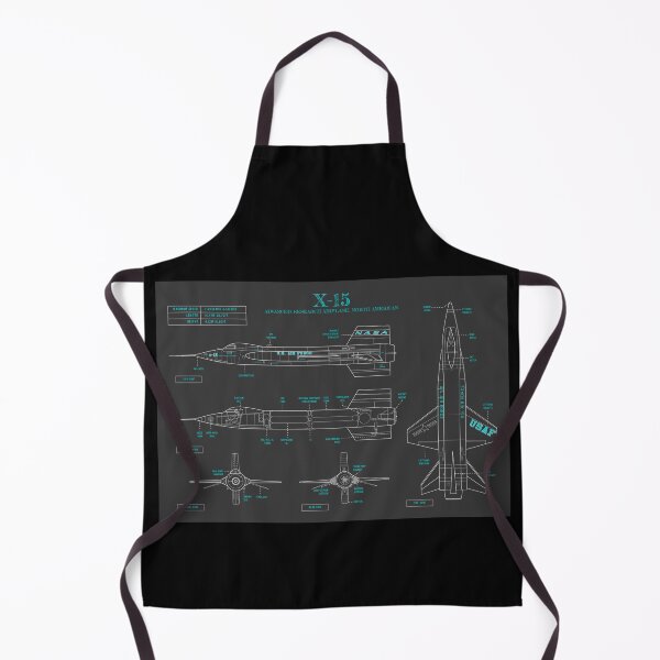 Item preview, NASA X-15. Advanced Research Airplane. North American (Turquoise Blueprint) designed and sold by BGALAXY.