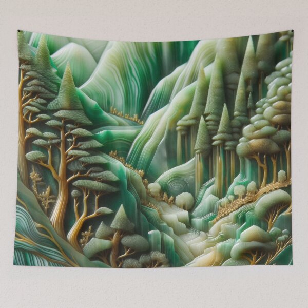 Item preview, Asian  Landscape Jude Curving  designed and sold by DeeCeeFashion.