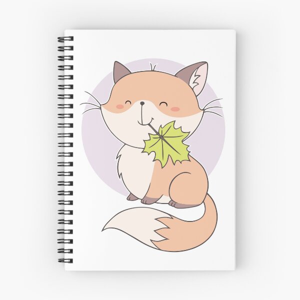 Item preview, Little fox with a green leaf designed and sold by TheKittyDragon.