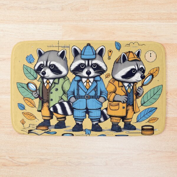 Item preview, Raccoon Detectives designed and sold by beyazart.