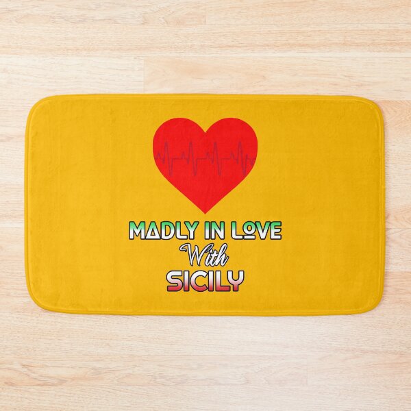 Item preview, Sicily - Italy - Sicilia - Italia - flag colors - Love - Heart EKG designed and sold by miskaralise.