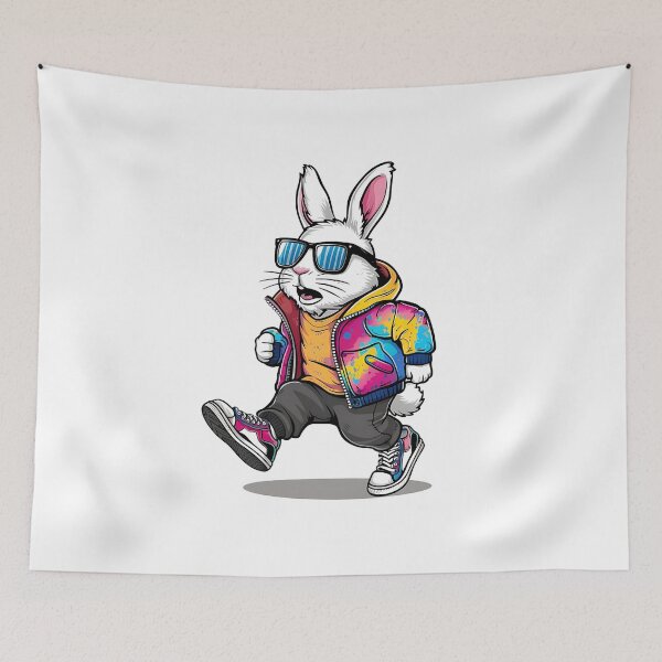 Item preview, Bunny Kisses and Easter Wishes - Fun Bunny Shirt designed and sold by BROWNEESHOUSE.