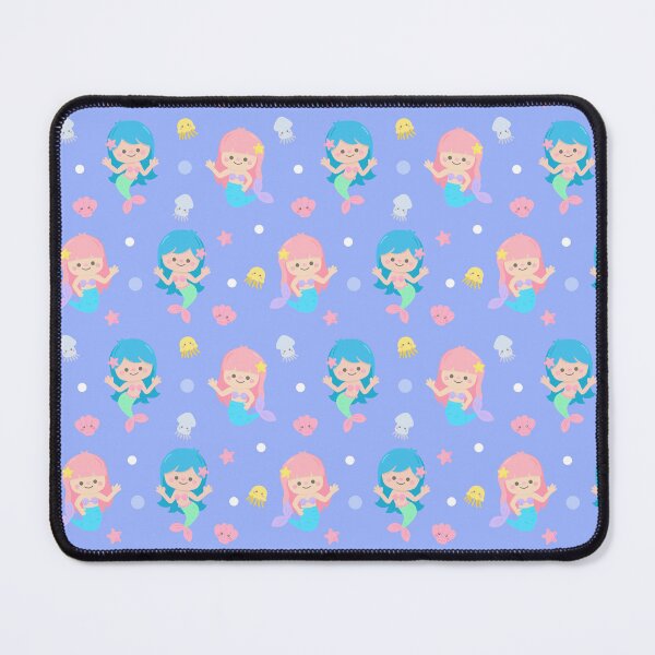 Item preview, cute kid seamless pattern mermaid purple party illustration designed and sold by nuchz.