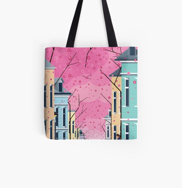 Altstadt Bonn, ft Cherry Blossom Tote Bag