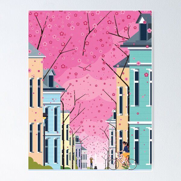 Item preview, Altstadt Bonn, ft Cherry Blossom designed and sold by James Boast.