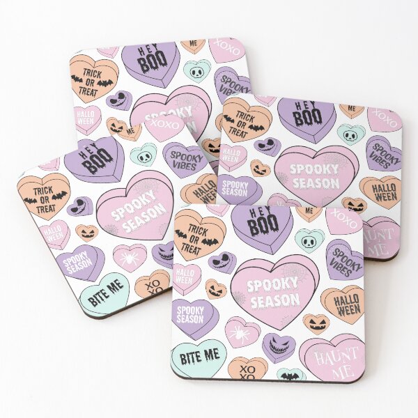 Item preview, Pastel halloween candy hearts designed and sold by Michelle Muller.