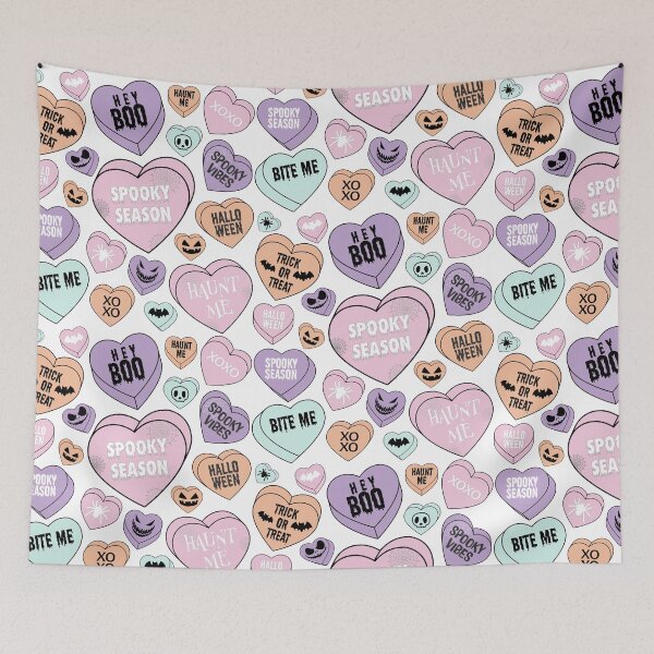 Item preview, Pastel halloween candy hearts designed and sold by Michelle Muller.