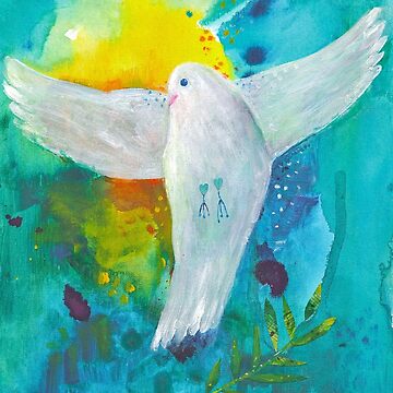 Artwork thumbnail, Peaceful Dove Art Merchandise  by Sarah Bowden