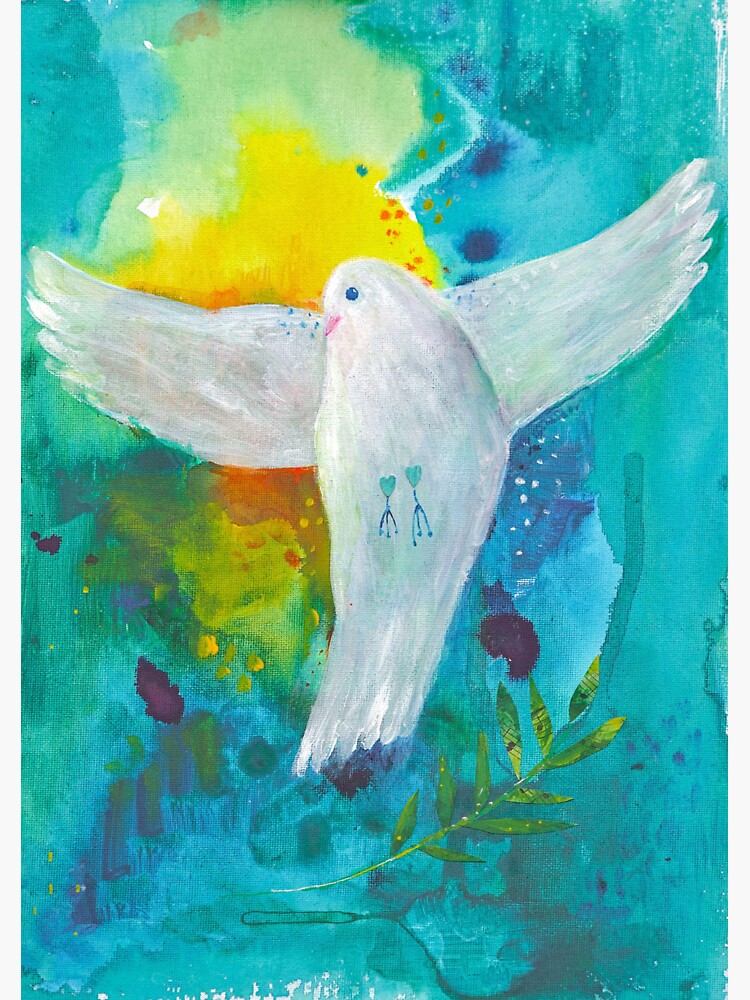 Thumbnail 3 of 3, Sticker, Peaceful Dove Art Merchandise  designed and sold by StarBlossom74.