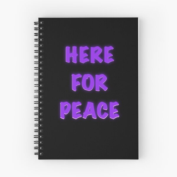 Item preview, Here For Peace Back of Shirt Design designed and sold by Bridget Beswick.
