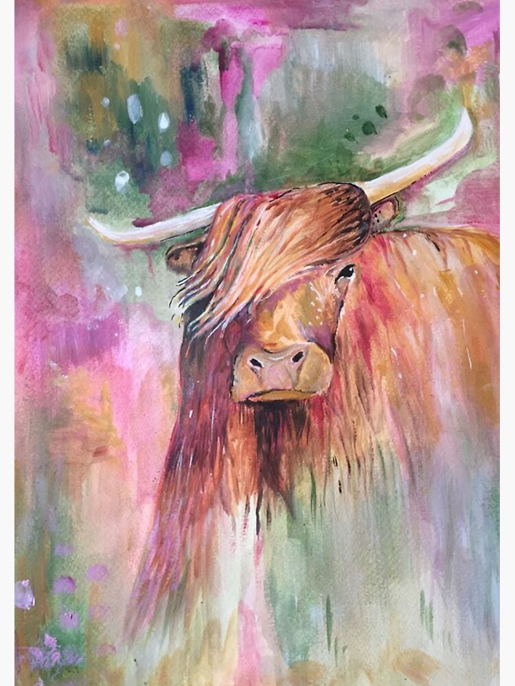 Thumbnail 3 of 3, Sticker, Highland Cow Art Merchandise designed and sold by StarBlossom74.