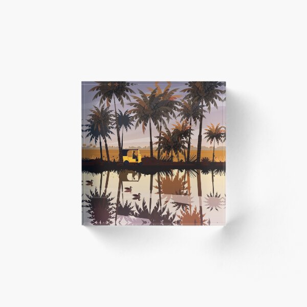 Allepey ft. Tuktuk Acrylic Block