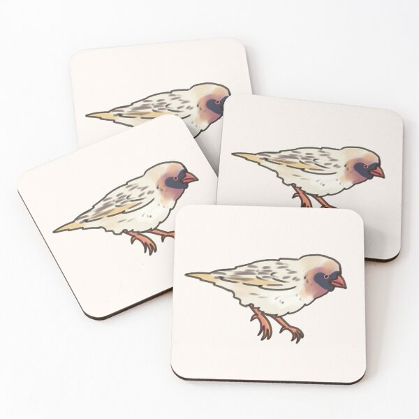 Item preview, Cute Red-billed Quelea Illustration  designed and sold by Artofmayara.