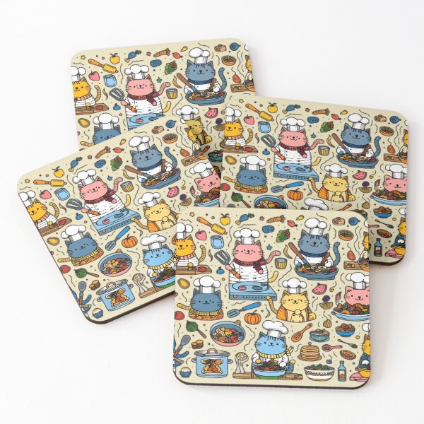 Item preview, Cat Chefs in the Kitchen - Adorable Cartoon Art designed and sold by beyazart.