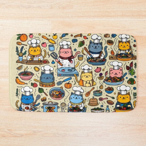 Item preview, Cat Chefs in the Kitchen - Adorable Cartoon Art designed and sold by beyazart.
