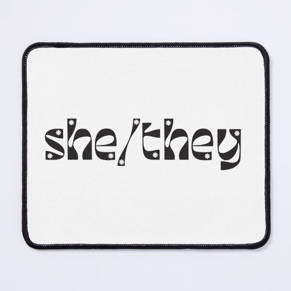 Item preview, she/they pronouns designed and sold by alevealev.