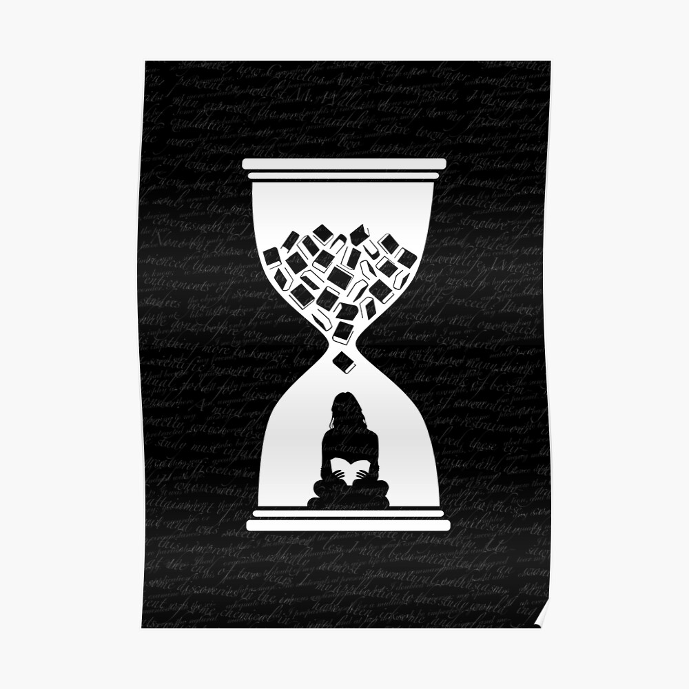"So viele Bücher, so wenig Zeit" Poster von GrandeDuc Redbubble