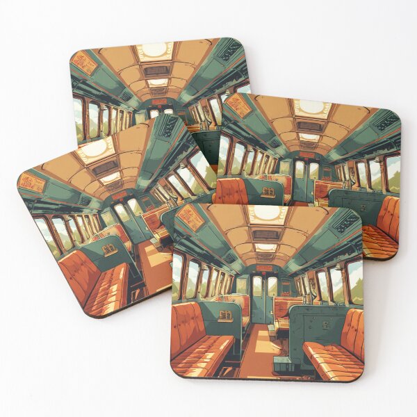 Item preview, Vintage Train Cabin: Retro Illustration designed and sold by susshop214.