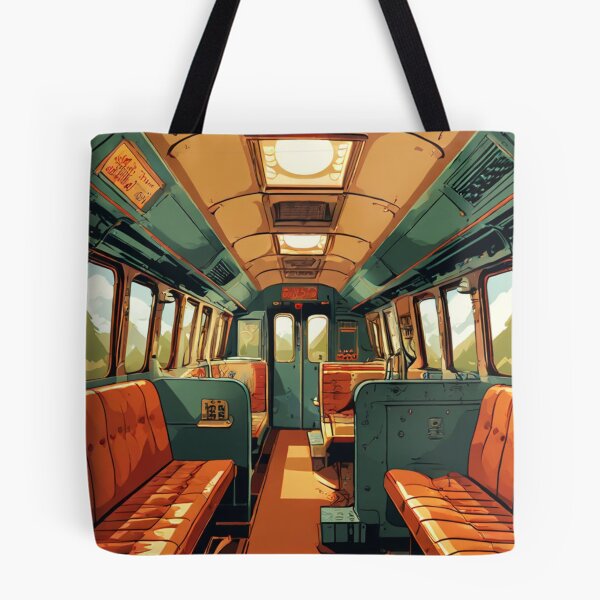 Artikelvorschau, Vintage-Zugkabine: Retro-Illustration entworfen und verkauft von susshop214.
