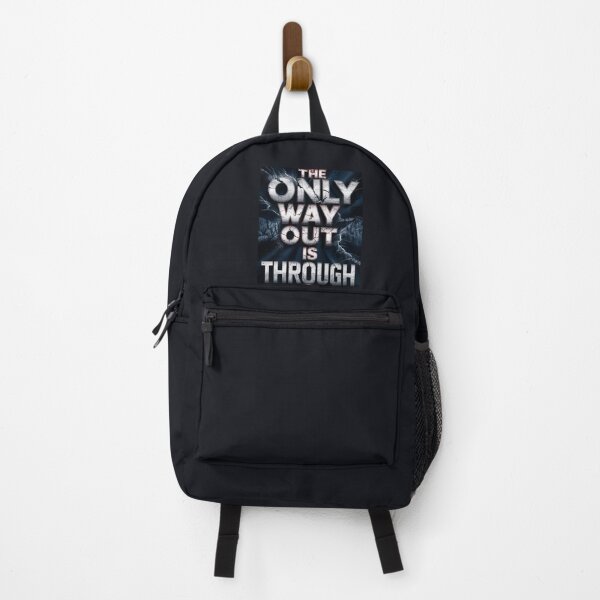 Item preview, Hyper-Realistic Typographic Design: "The Only Way Out is Through" for T-Shirts, Caps, Stickers & More designed and sold by lamp148.