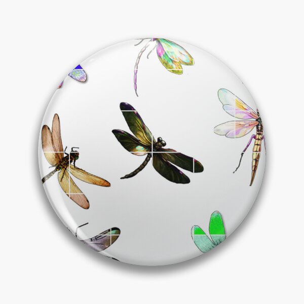 Item preview, grid Dragon fly sticker collection rainbow designed and sold by WEShop23.