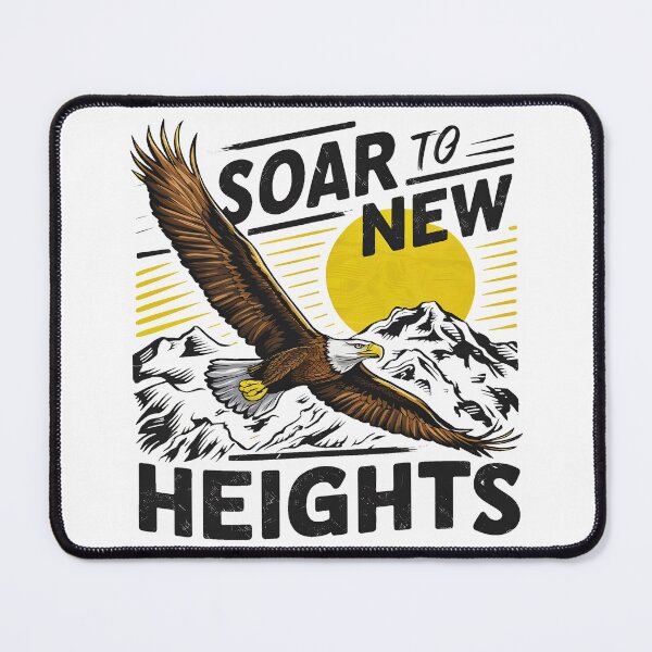 Item preview, Soar to New Heights: Inspirational Eagle and Mountain designed and sold by AlphaTeez.