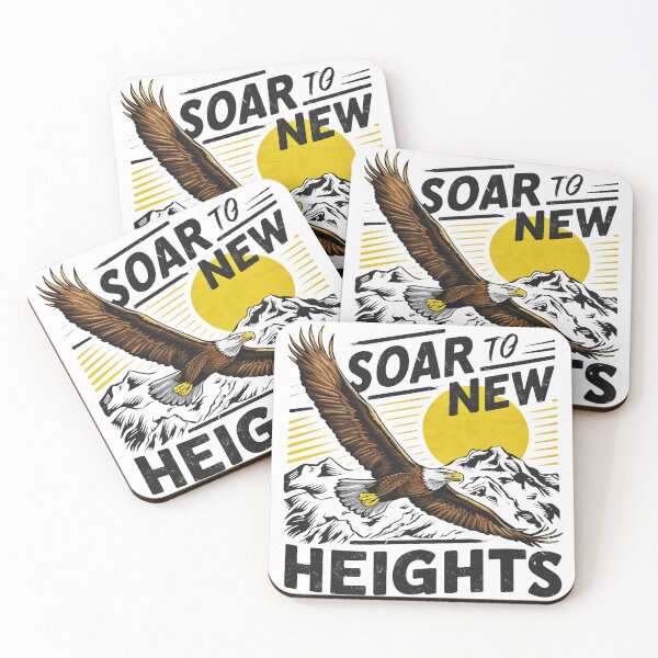 Item preview, Soar to New Heights: Inspirational Eagle and Mountain designed and sold by AlphaTeez.