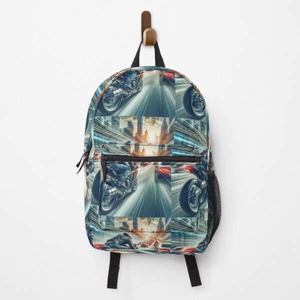 Item preview, Speed Motorcycle Ride Through Traffic: Dynamic AI Art Lifestyle Gear designed and sold by ThrottlePixels.