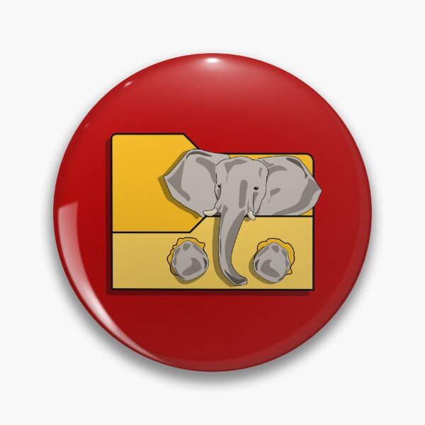 Item preview, Elephant in a Folder Icon designed and sold by Fun Funky Designs.