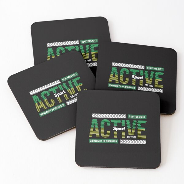 Item preview, Active University of Brooklyn typography color leeds designed and sold by kiloorartclub.