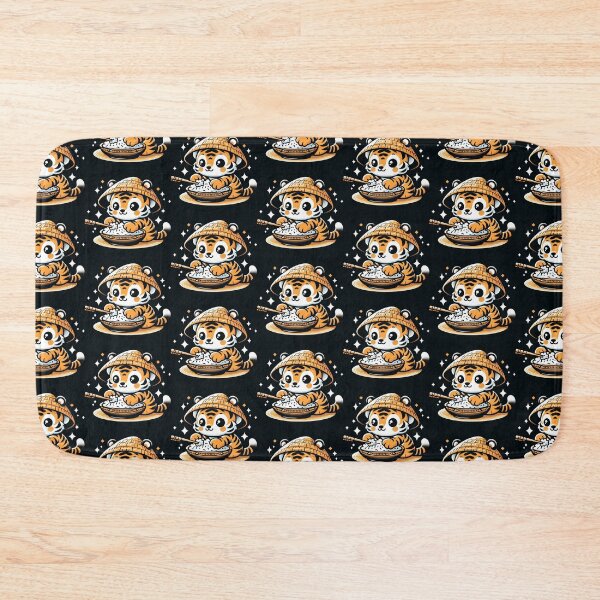 Item preview, Cute Kawaii Baby Tiger Eating Rice designed and sold by Brzdacu.