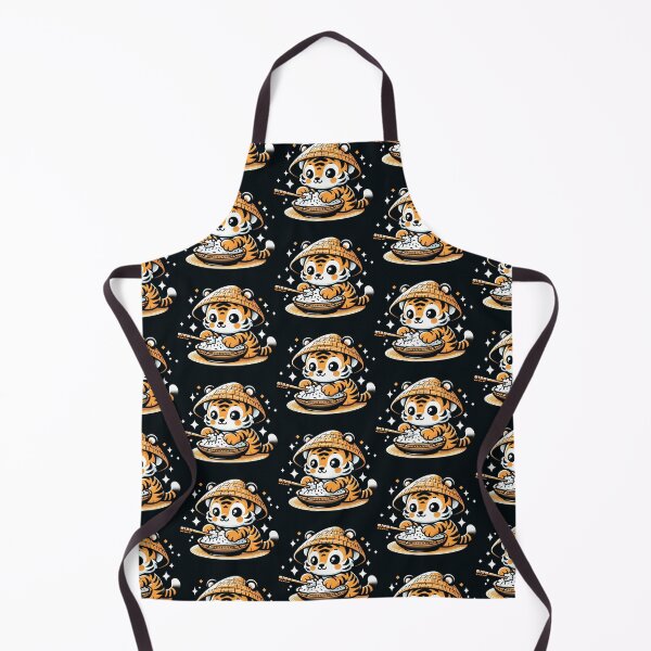 Item preview, Cute Kawaii Baby Tiger Eating Rice designed and sold by Brzdacu.