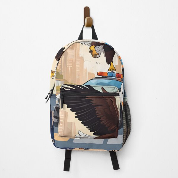 Item preview, Majestic Eagle and Policeman in City Scene designed and sold by Aqmean.