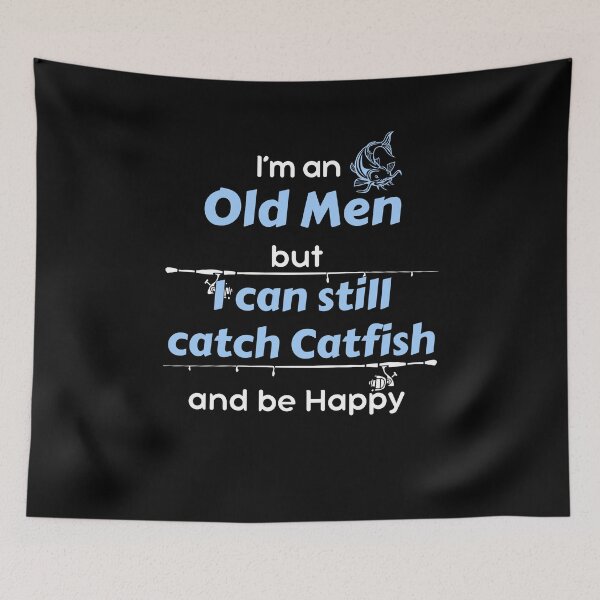 Item preview, Old Men still fishing designed and sold by CatfishCreation.