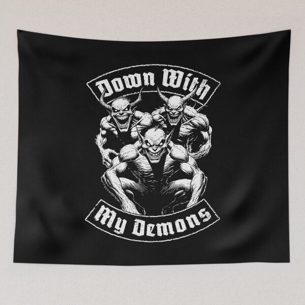 Item preview, Down With My Demons Funny Goth Demon Crew From Hell designed and sold by GrandeDuc.