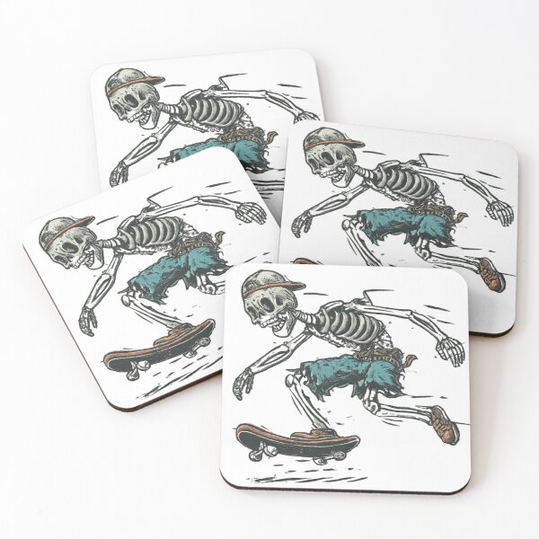 Item preview, SKELETON SKATEBOARDER designed and sold by DomGDesign.