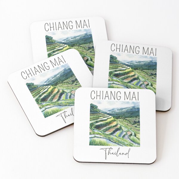 Item preview, A Watercolor Design of Chiang Mai - Thailand designed and sold by Sketch-Shack.