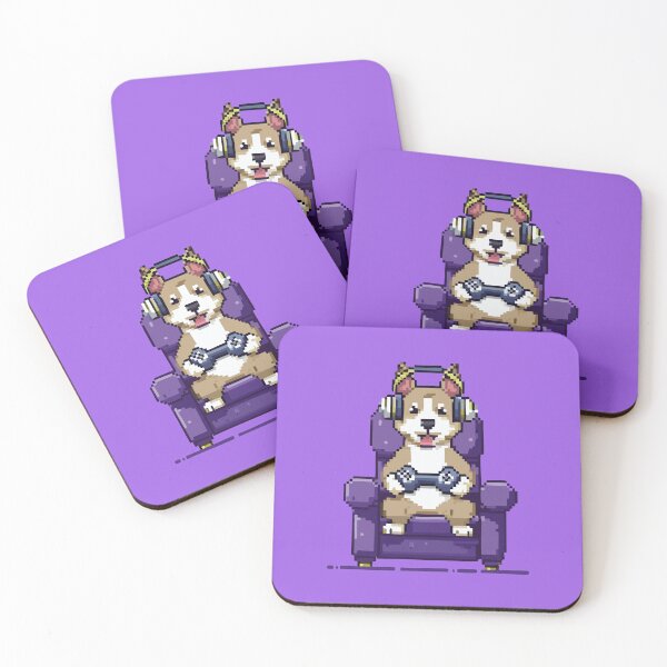 Item preview, Laughing Gamer Dog Pixelart designed and sold by bajera045.