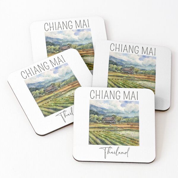 Item preview, A Watercolor Design of Chiang Mai - Thailand designed and sold by Sketch-Shack.