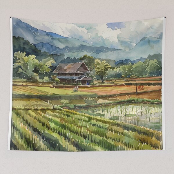 Item preview, A Watercolor Design of Chiang Mai - Thailand designed and sold by Sketch-Shack.